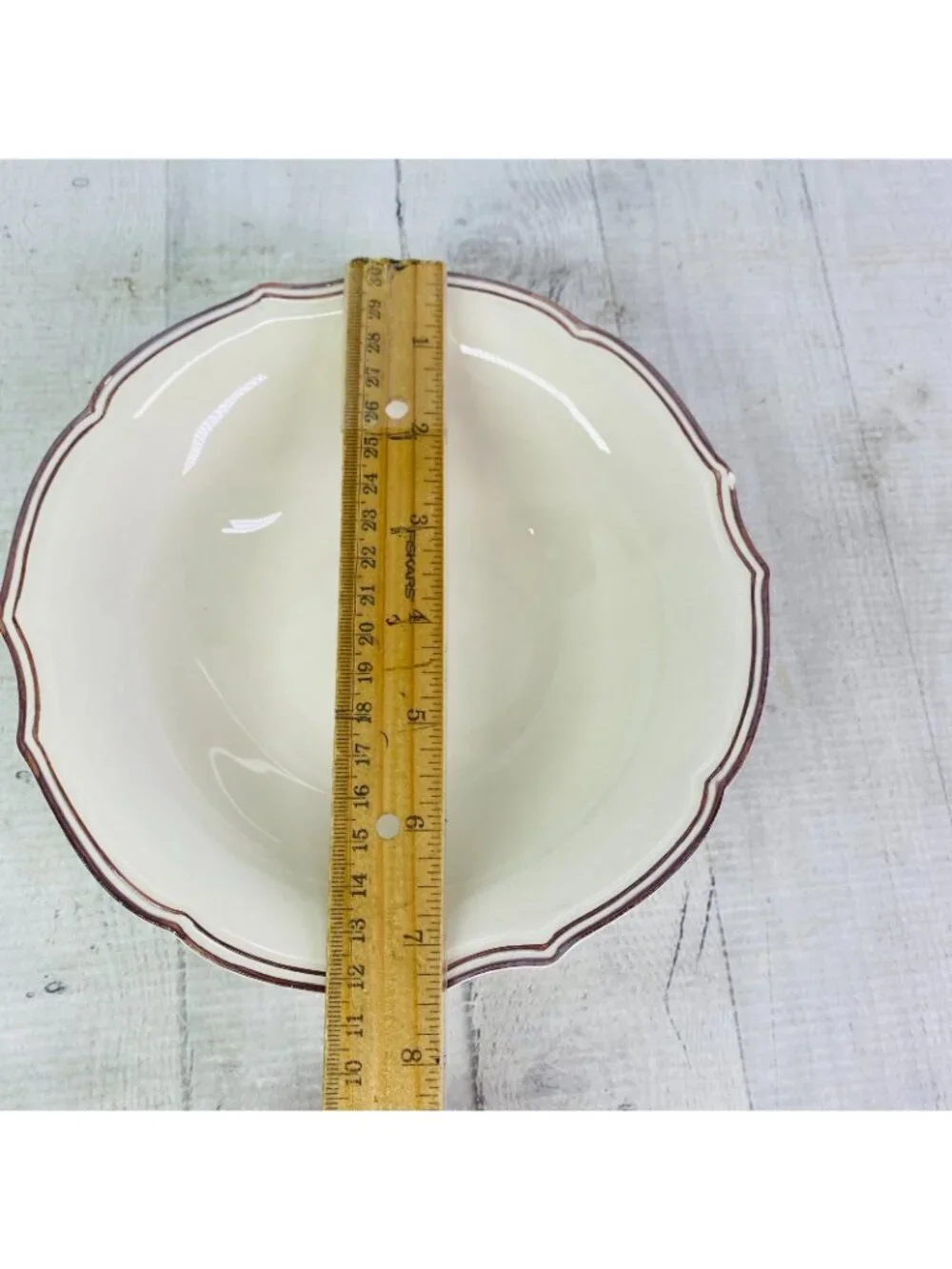 Bordallo Pinheiro Portugal CHAMBORD Scalloped Cream Soup Ceral Bowls Set of 4